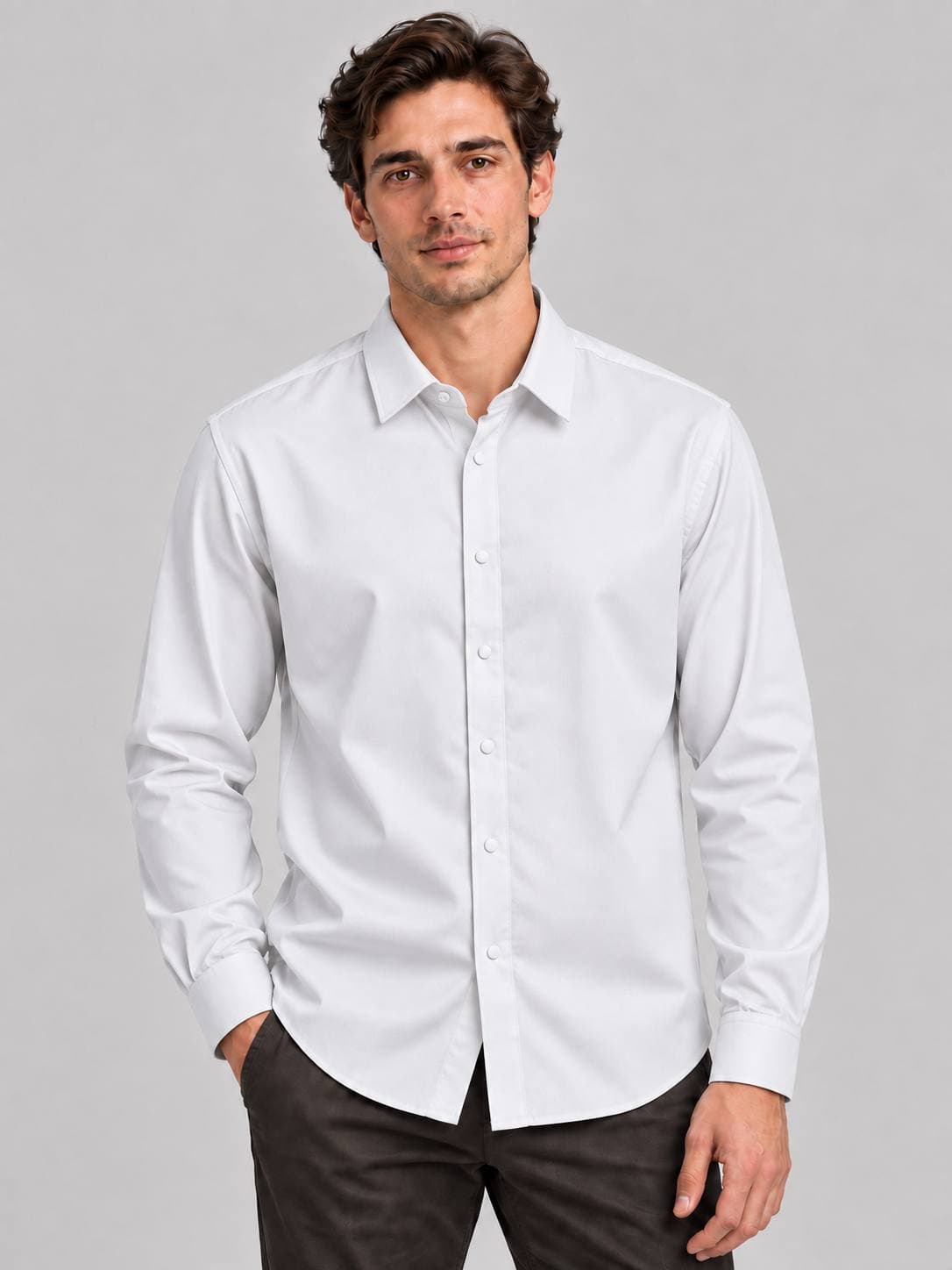 KITON China Rubashka 0001 / Blue / 3XL